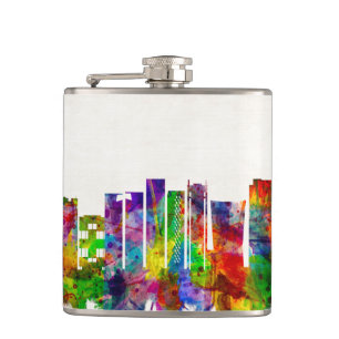 Rio de Janeiro Brazil Skyline Hip Flask