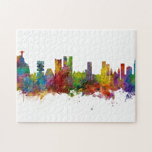 Rio de Janeiro Brazil Skyline Jigsaw Puzzle (Horizontal)