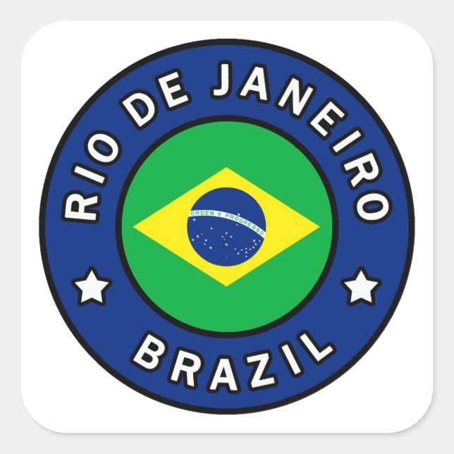 Rio de Janeiro Brazil Square Sticker (Front)