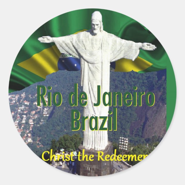 Rio de Janeiro Brazil Sticker (Front)