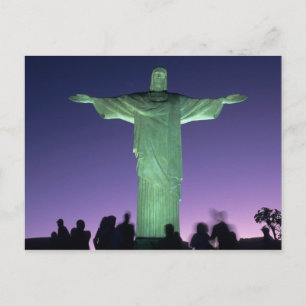 Rio de Janeiro, Brazil. the Christ Statue on Postcard