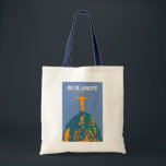Rio De Janeiro Brazil Travel Art Vintage Tote Bag<br><div class="desc">Rio De Janeiro retro vector travel design. Christ The Redeemer is an Art Deco statue of Jesus Christ in Rio de Janeiro,  Brazil,  created by French sculptor Paul Landowski and built by Brazilian engineer Heitor da Silva Costa.</div>