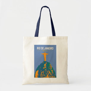 Rio De Janeiro Brazil Travel Art Vintage Tote Bag