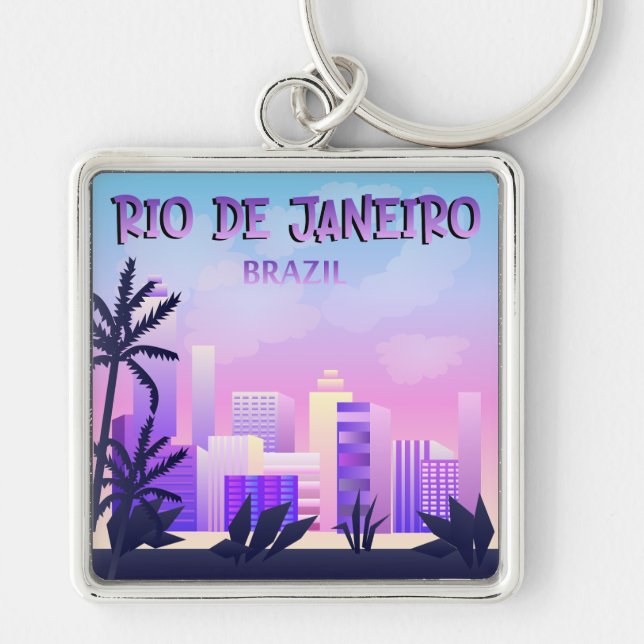 Rio De Janeiro City Sign Keychain (Front)