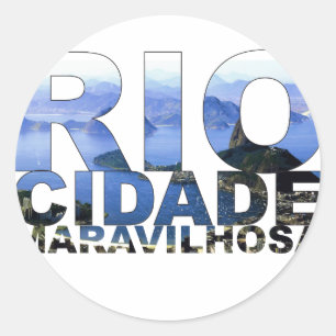 Rio de Janeiro Classic Round Sticker