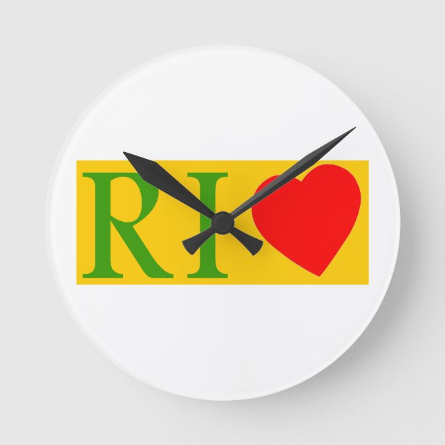 Rio de Janeiro love Round Clock (Front)