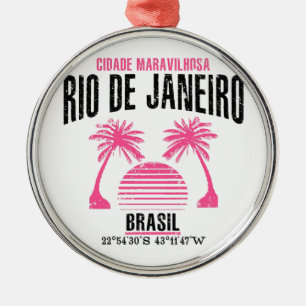 Rio de Janeiro Metal Ornament