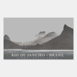 rio de janeiro rectangular sticker