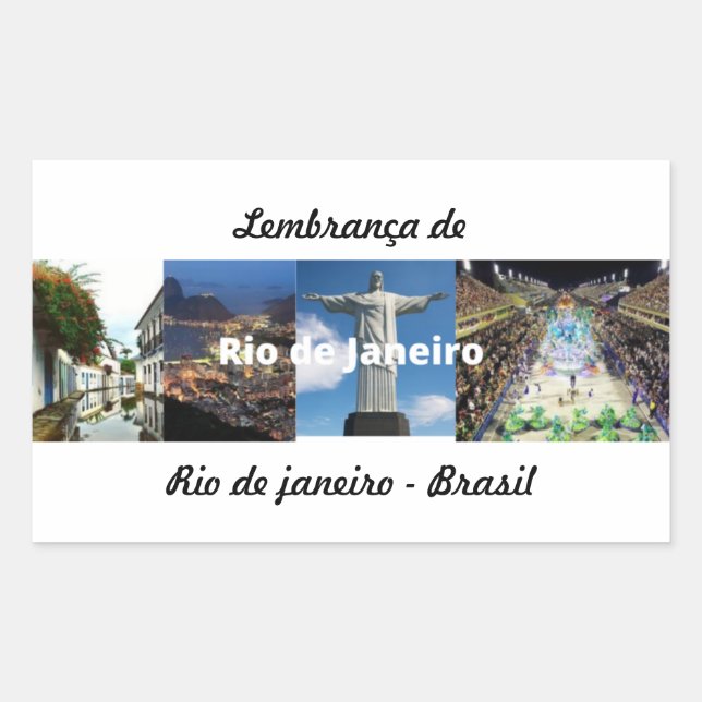 Rio de Janeiro souvenir sticker (Front)
