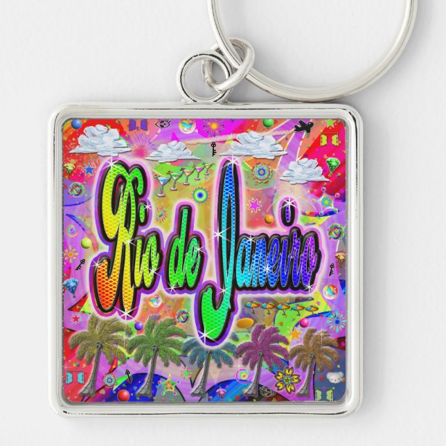Rio de Janeiro Vista Express Keychain (Front)
