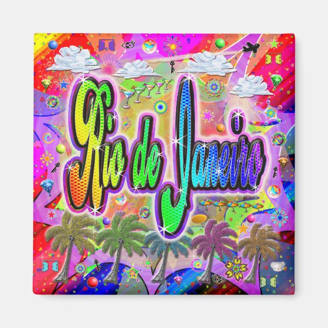 Rio de Janeiro Vista Express Magnet (Front)