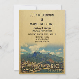 Rio de Janeiro Wedding Invitation Brazil