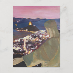 Rio De Janeiro With Christ The Redeemer 2 Postcard