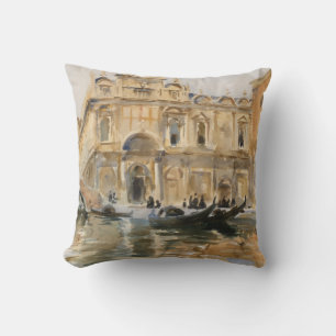 Rio dei Mendicanti, Venice by John Singer Sargent Cushion
