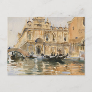 Rio dei Mendicanti, Venice by John Singer Sargent Postcard