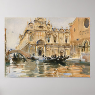 Rio dei Mendicanti, Venice by John Singer Sargent Poster