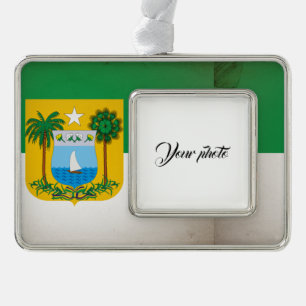 Rio Grande do Norte Silver Plated Framed Ornament