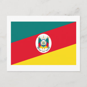 Rio Grande do Sul, Brazil Flag Postcard