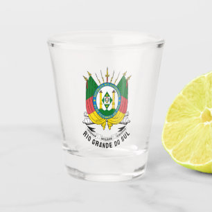 Rio Grande do Sul coat of arms - Brazil Shot Glass