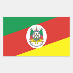 Rio Grande do Sul state Rectangular Sticker