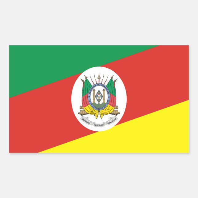 Rio Grande do Sul state Rectangular Sticker (Front)