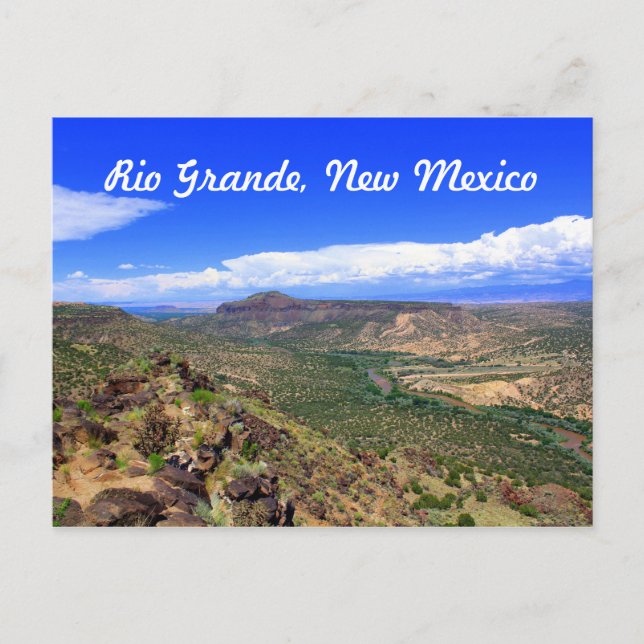 Rio Grande River, New Mexico Landscape Postcard (Front)