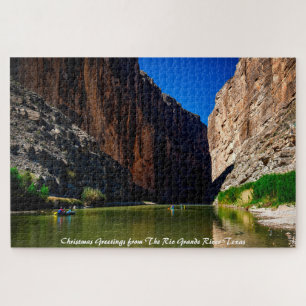 Rio Grande River Texas. Christmas Greetings Jigsaw Puzzle