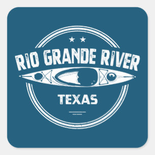Rio Grande River, Texas Square Sticker