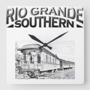 Rio Grande Southern Logo Clock