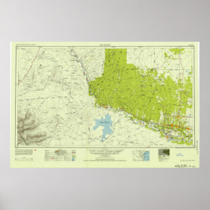 Rio Grande Valley Topo Map Poster