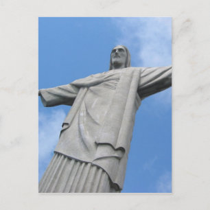 rio jesus statue postcard