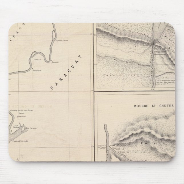 Rio Paraguay chutes, Rio Parana in Iguazu Mouse Pad (Front)