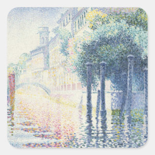 Rio San Trovaso, Venice, 1903-4 Square Sticker