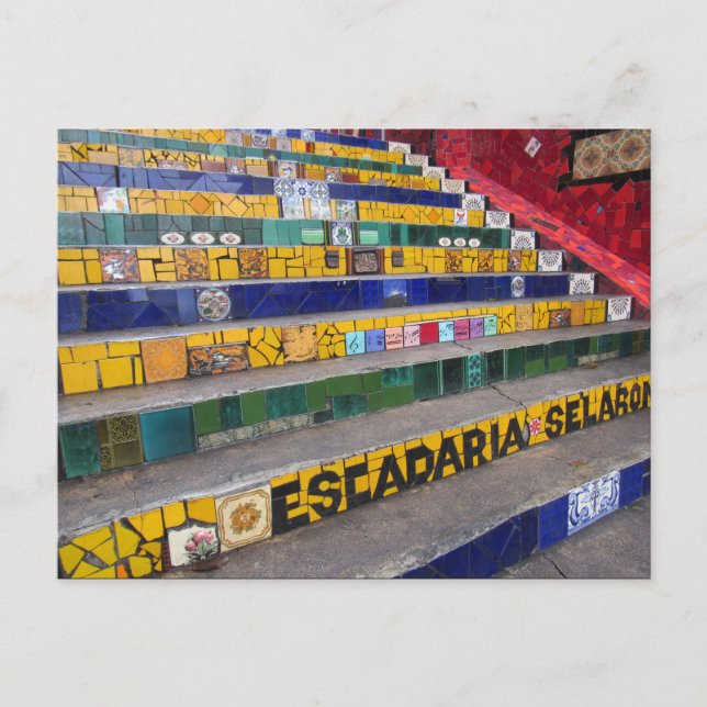 rio selaron steps postcard (Front)