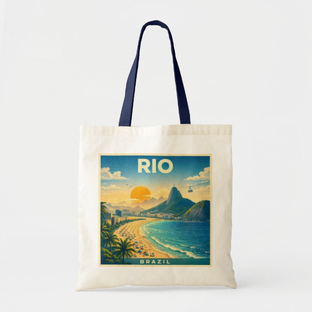 Rio Travel Poster Tote Bag (Front)