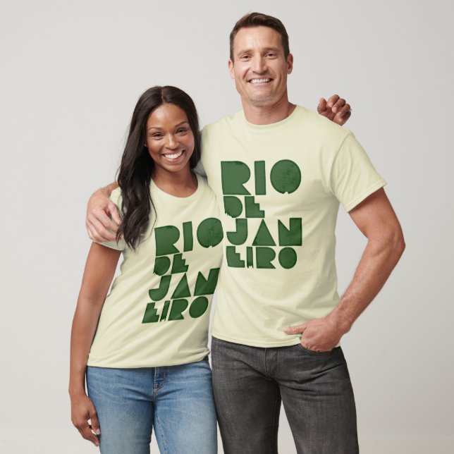 Rio typography green T-Shirt (Unisex)