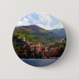 riomaggiore 6 cm round badge