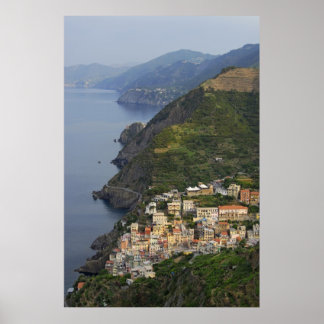 Riomaggiore and Cinque Terre, Italy Poster