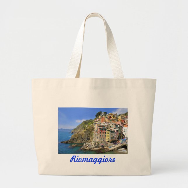 Riomaggiore, Cinqueterre Large Tote Bag (Front)