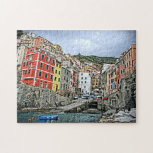 Riomaggiore, Italia -Cinque Terre - 11x14 - 252 pc Jigsaw Puzzle