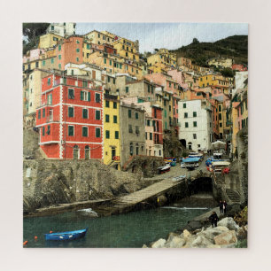Riomaggiore, Italia - the Cinque Terre -20x20 inch Jigsaw Puzzle