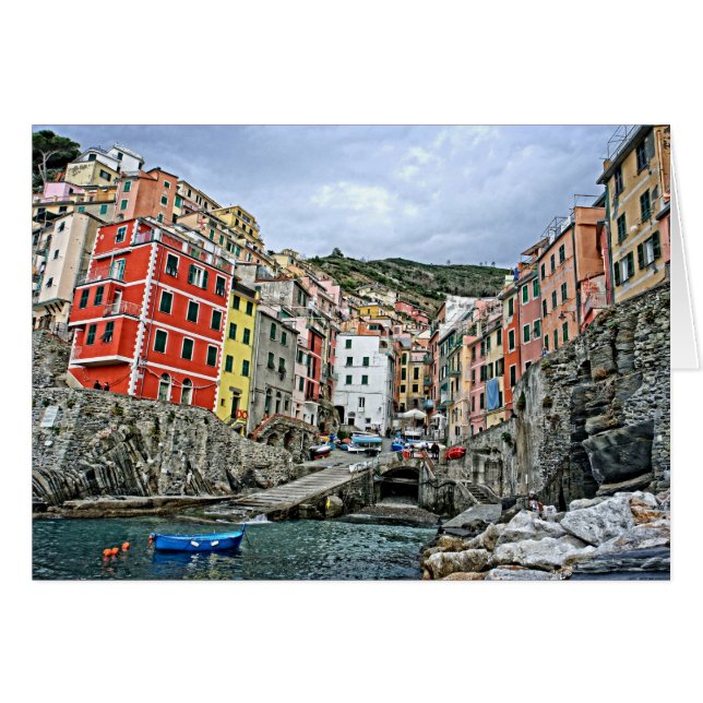 Riomaggiore, Italia - The Cinque Terre Card (Front Horizontal)