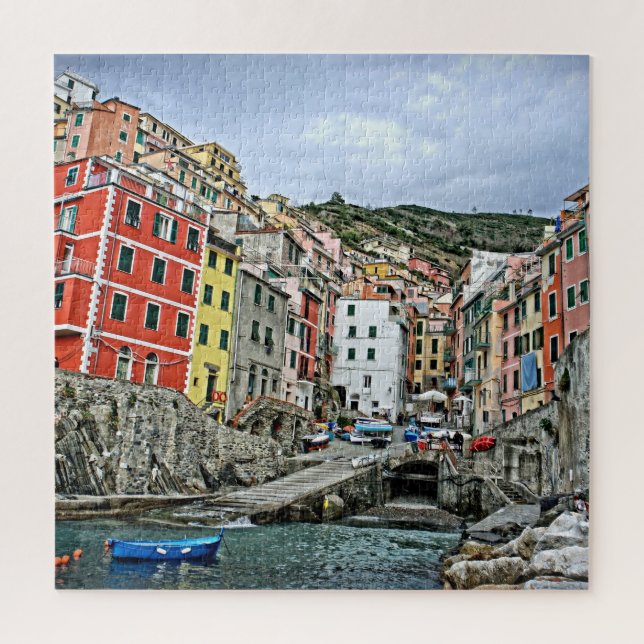 Riomaggiore, Italy - Cinque Terre - 20x20 - 676 pc Jigsaw Puzzle (Vertical)