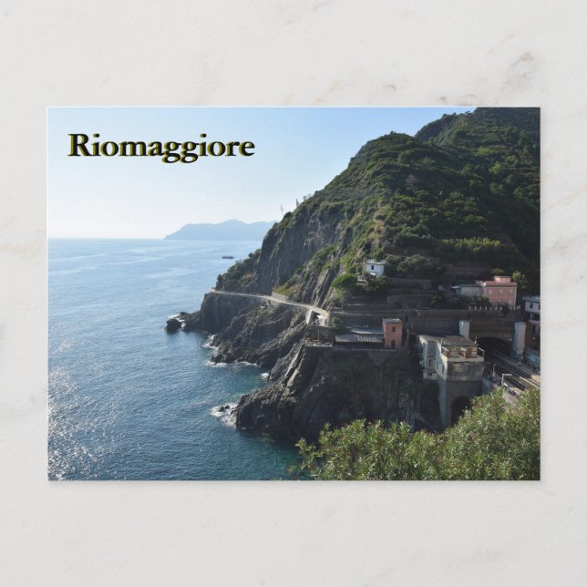 Riomaggiore Via dell'Amore postcard (Front)