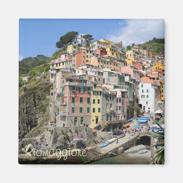 Riomaggiore village area in Cinque Terre, Italy Magnet (Front)