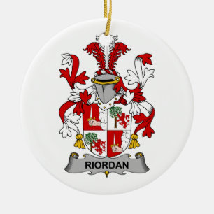 Riordan Family Crest Ceramic Ornament