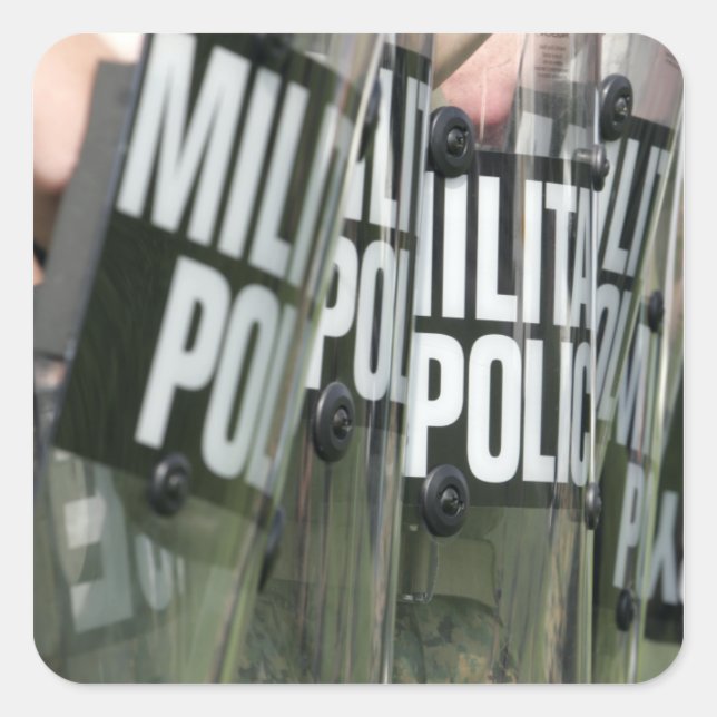 Riot control formation square sticker (Front)
