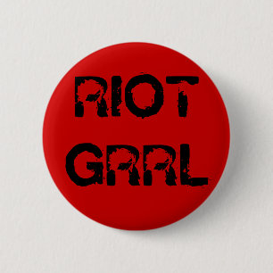 "Riot Grrl" Button