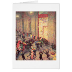 Riot in the Galleria, 1909 (oil on canvas)