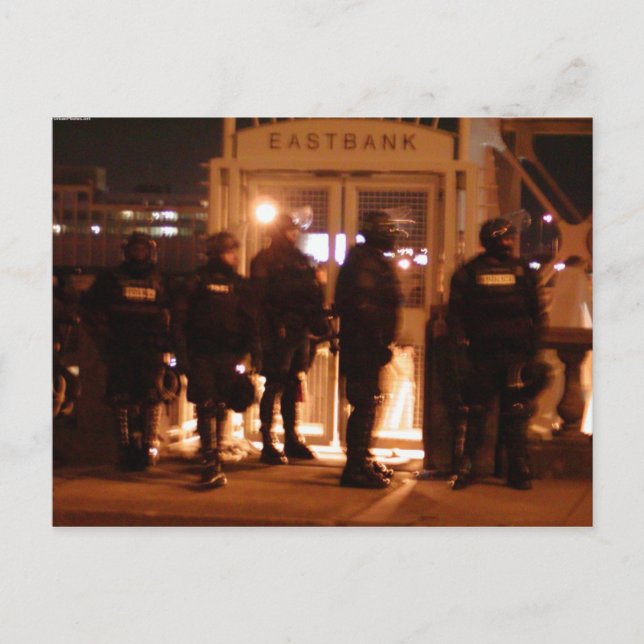 Riot Police Postcards (Front)
